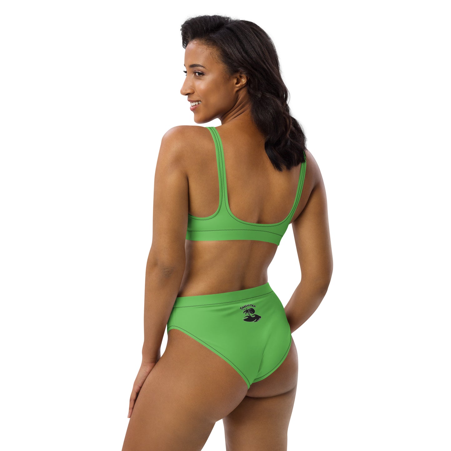 Recycled high-waisted bikini