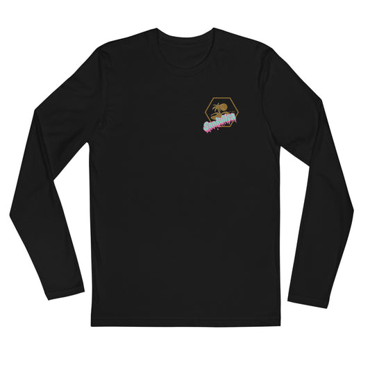 Sandvitra Graffiti Long Sleeve Fitted Crew