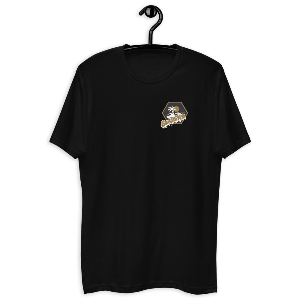 Sandvitra Gold Graffiti Short Sleeve T-shirt