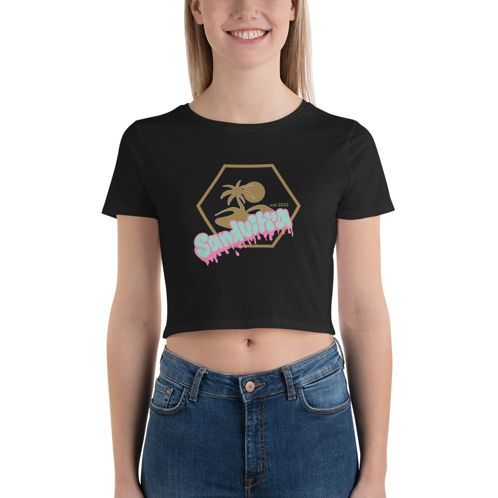 Sandvitra Graffiti Women’s Crop Tee